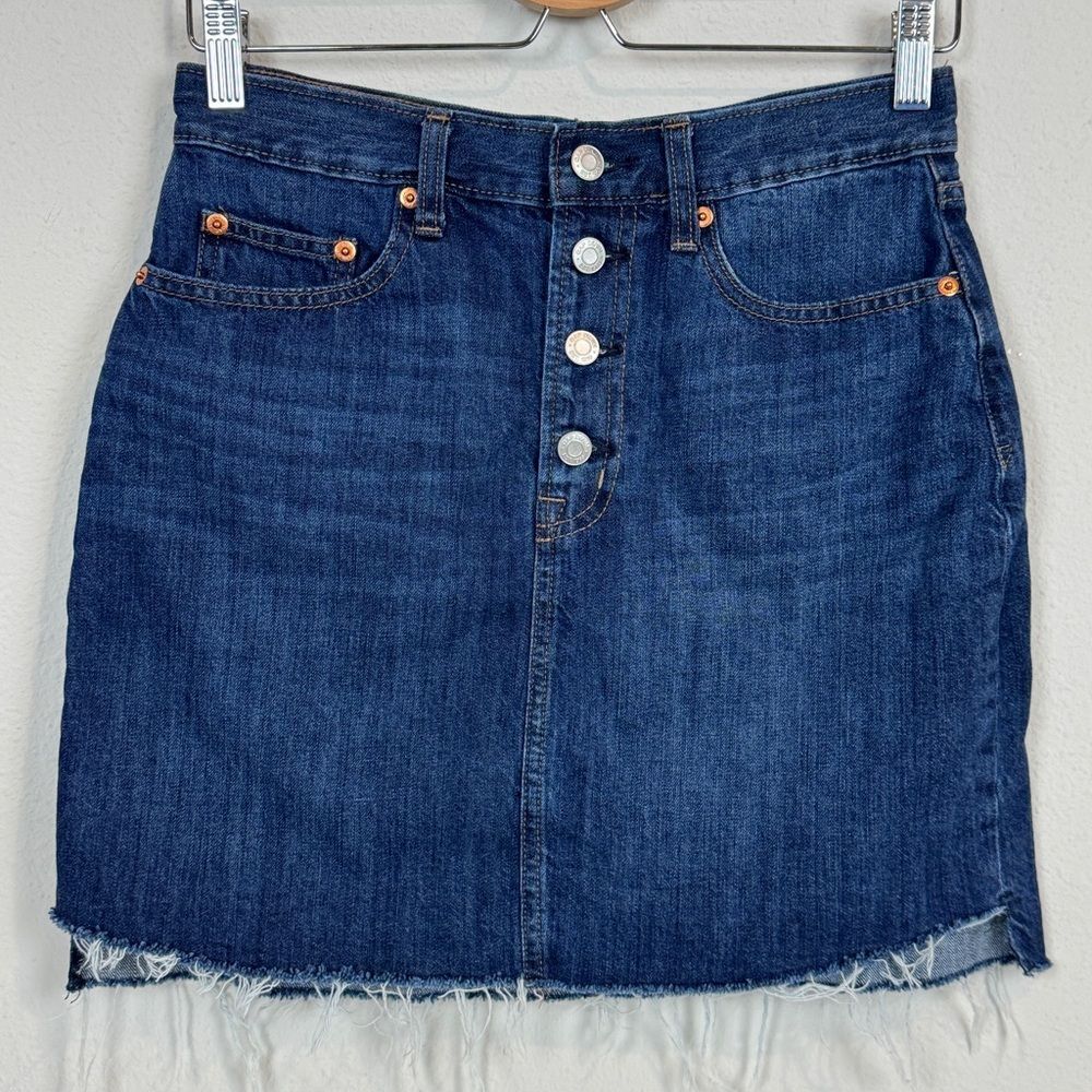 Gap Denim Button Fly Mini Skirt 27
